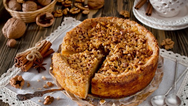 Рецепт пирога с орехами