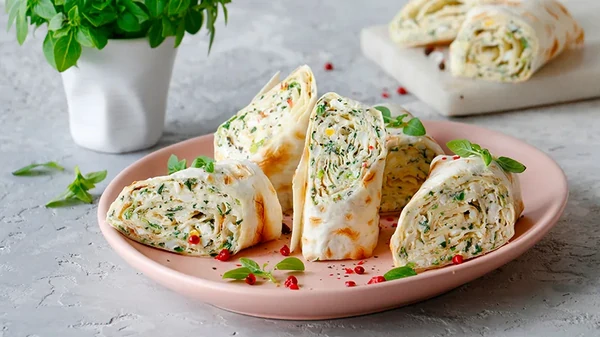 Куриные рулеты с зеленью