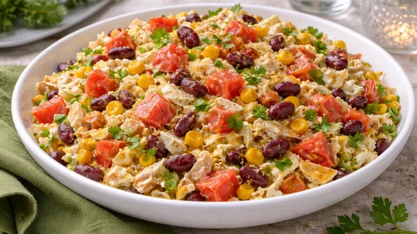Кукурузная «Фиеста»: очень легкий и освежающий салат к любому мясу