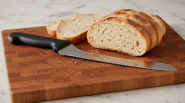 Нарезать хлеб зубчатым ножом — удовольствие.