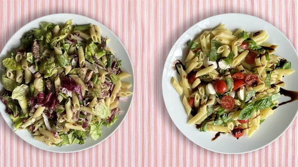 Салат с пастой: простой и быстрый рецепт