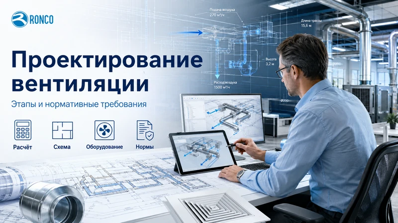 Проектирование вентиляции: этапы, нормативные требования
