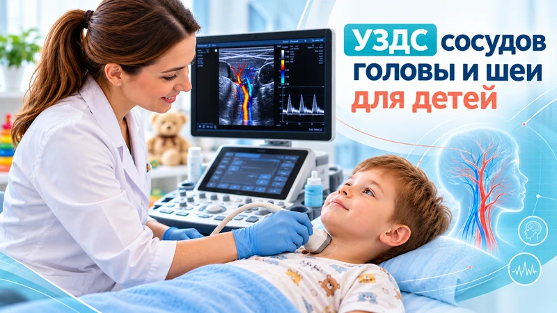 УЗДС сосудов головы и шеи для детей: показания и особенности