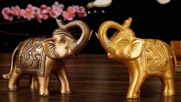 Статуэтки слонов при создании интерьера по Фэн-шуй