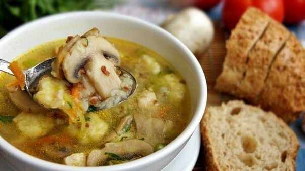 Гречневый суп с грибами (рецепт)