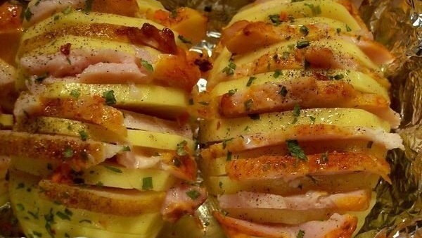 Картофель с беконом