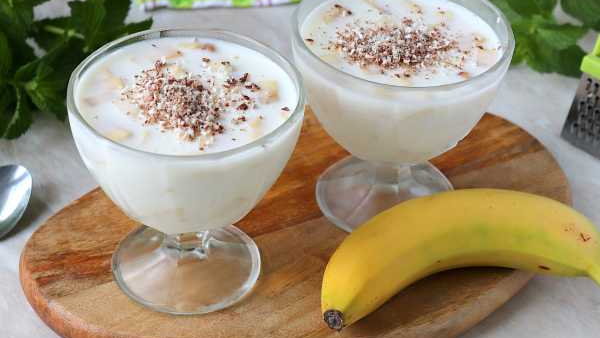 Рецепт сметанного желе с бананами
